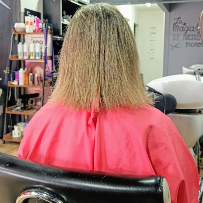 Cabello antes del tratamiento en REVIVE